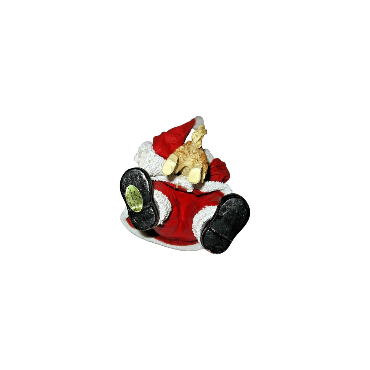 Retired Grampa Claus Clothtique with Cute Puppy - Santa Hat & Coat Image5