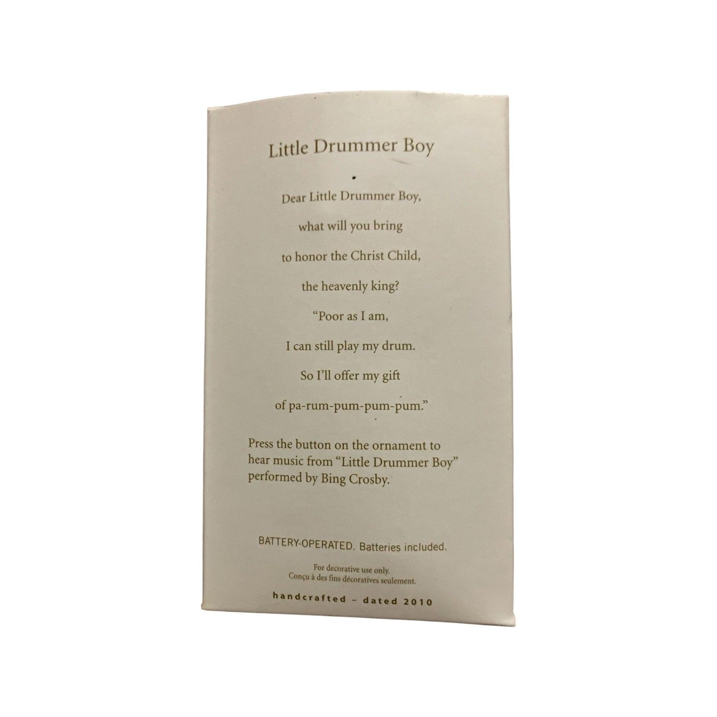 2010 Little Drummer Boy (Little Drummer Boy)
