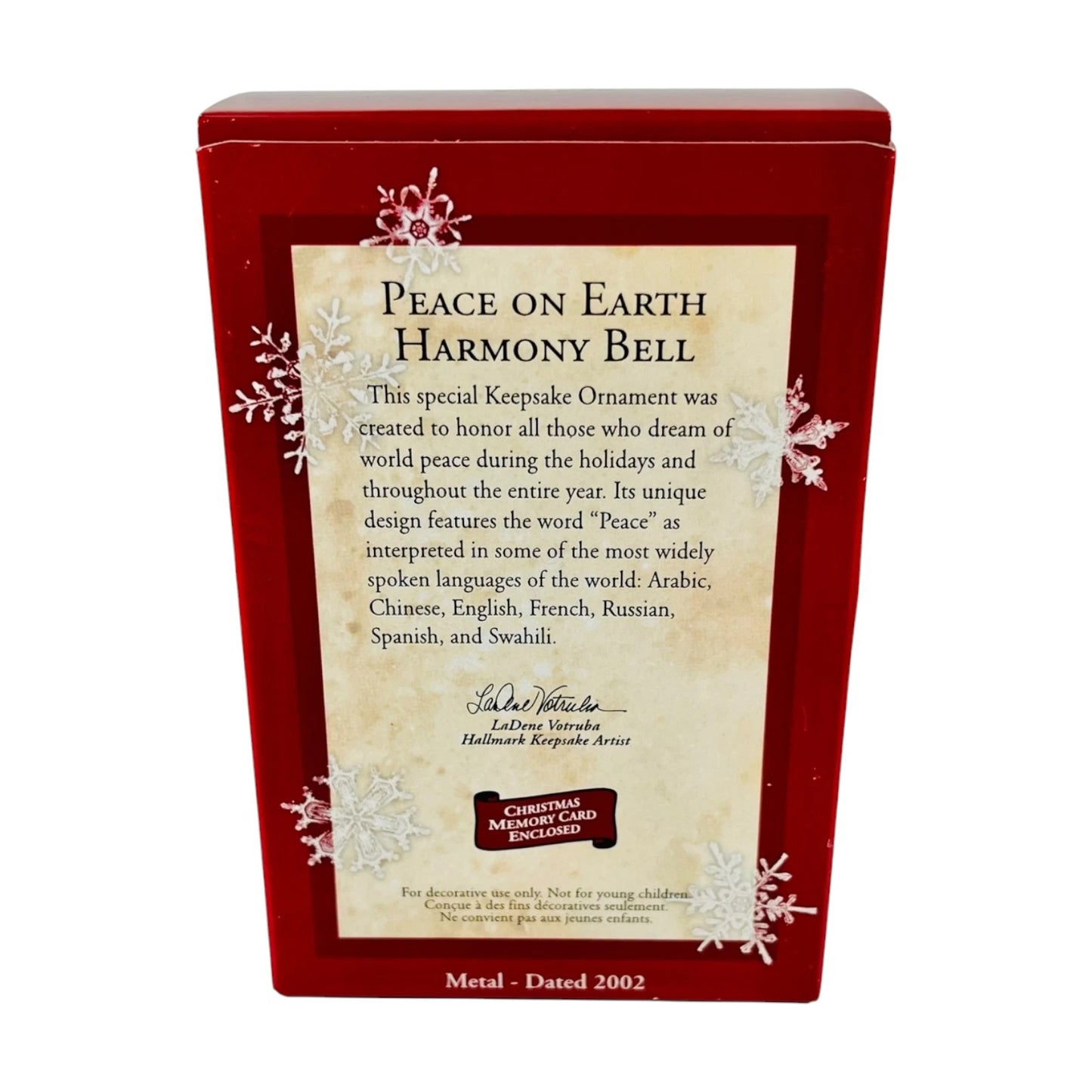 2002 Peace on Earth Harmony Bell (Peace)