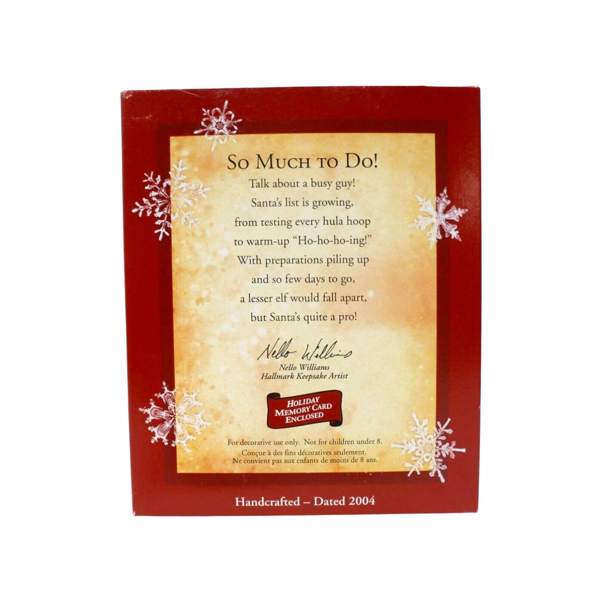 2004 So Much To Do! (Santa Claus)