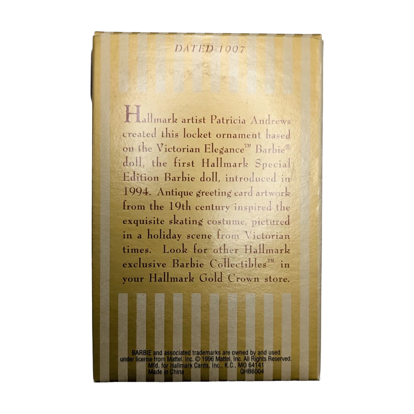 1996 Barbie Victorian Christmas Collection (Barbie)