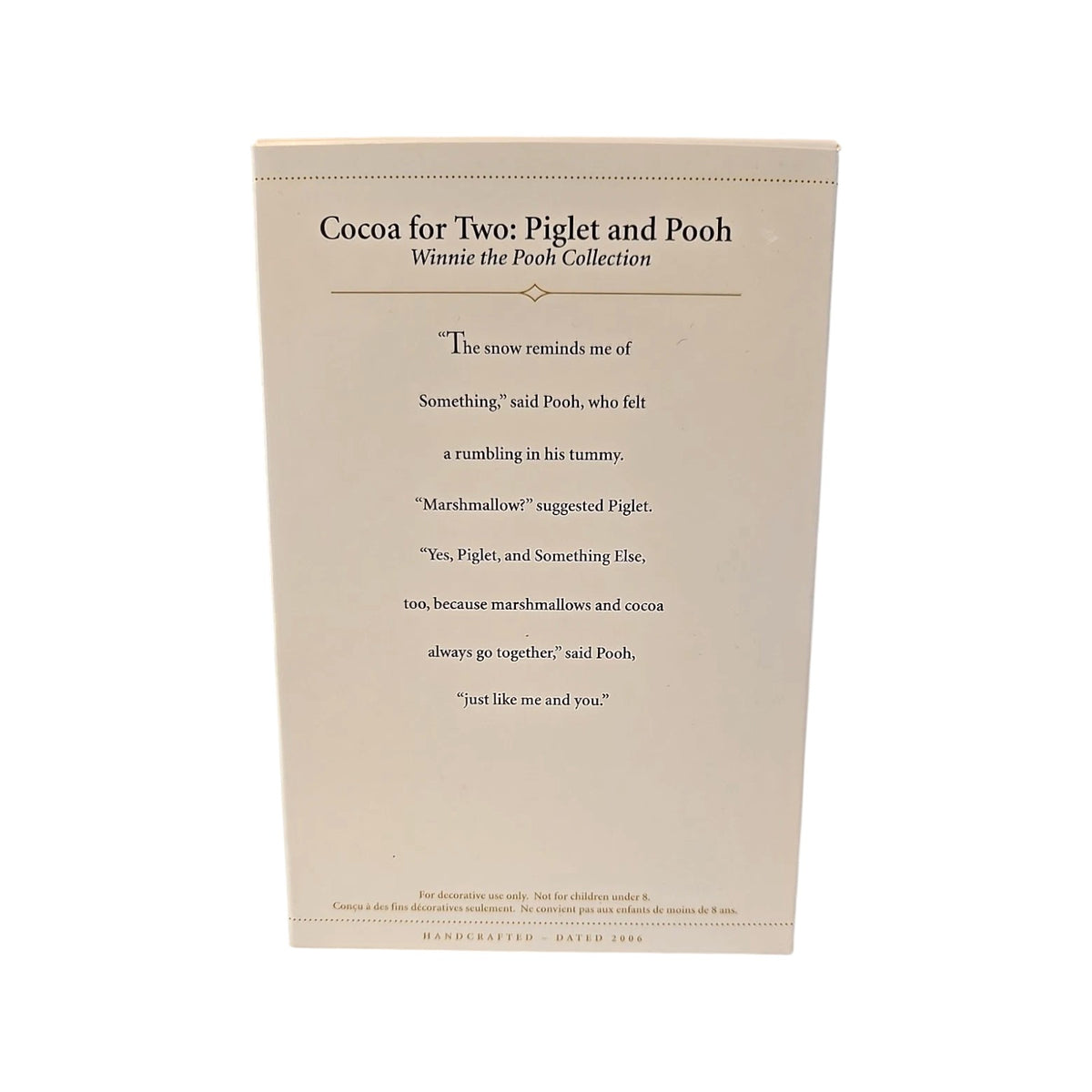2006 Cocoa for Two: Piglet and Pooh (Winnie the Pooh)