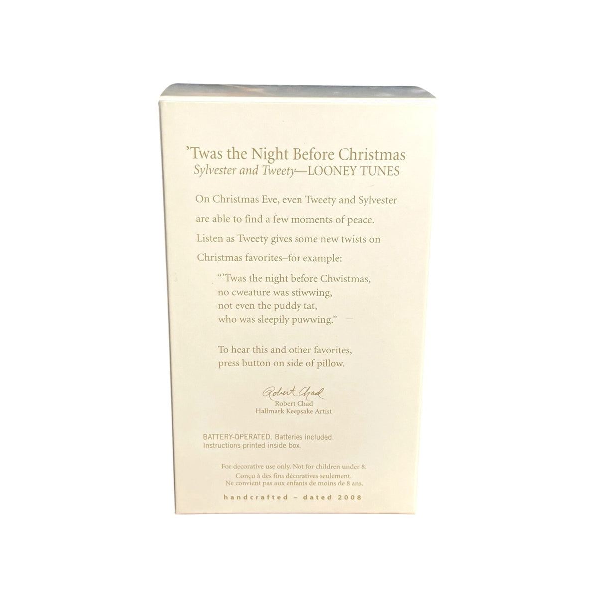 2008 'Twas The Night Before Christmas Sylvester and Tweety (Looney Tunes)