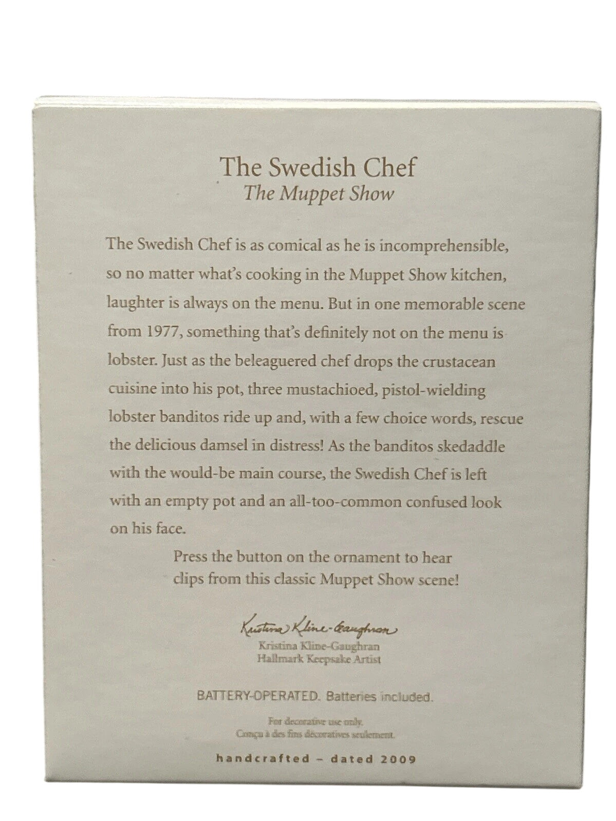 2009 The Swedish Chef (The Muppets)