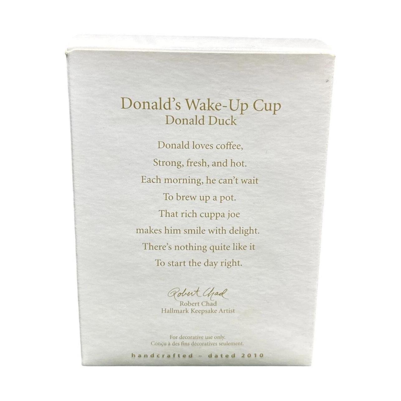 2010 Donald's Wake-Up Cup (Mickey Mouse & Friends)