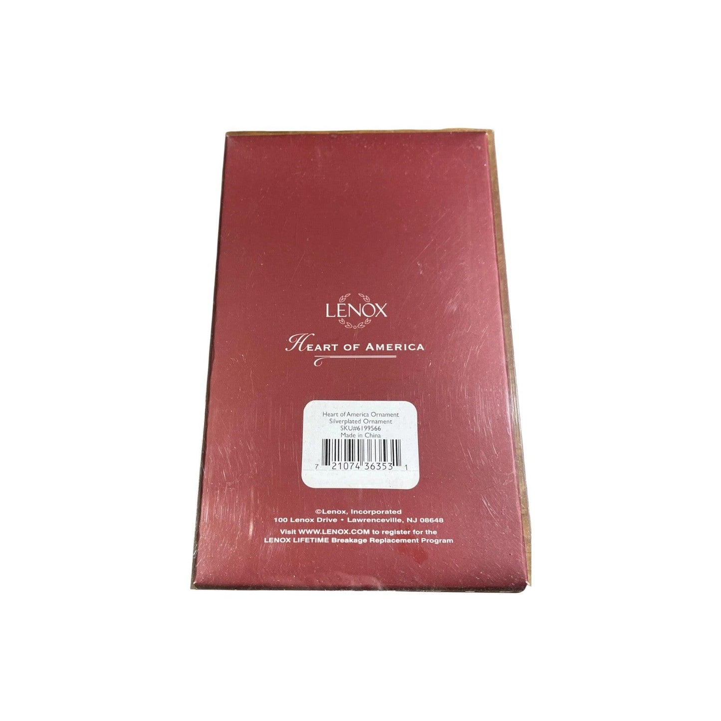 Heart of America Ornament – Silverplated Ornament (Patriotic)