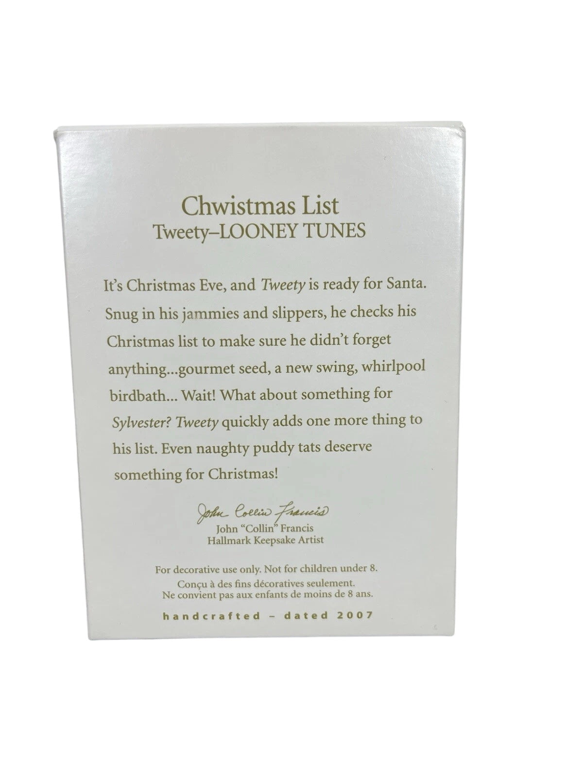 2007 Chwistmas List (Looney Tunes)