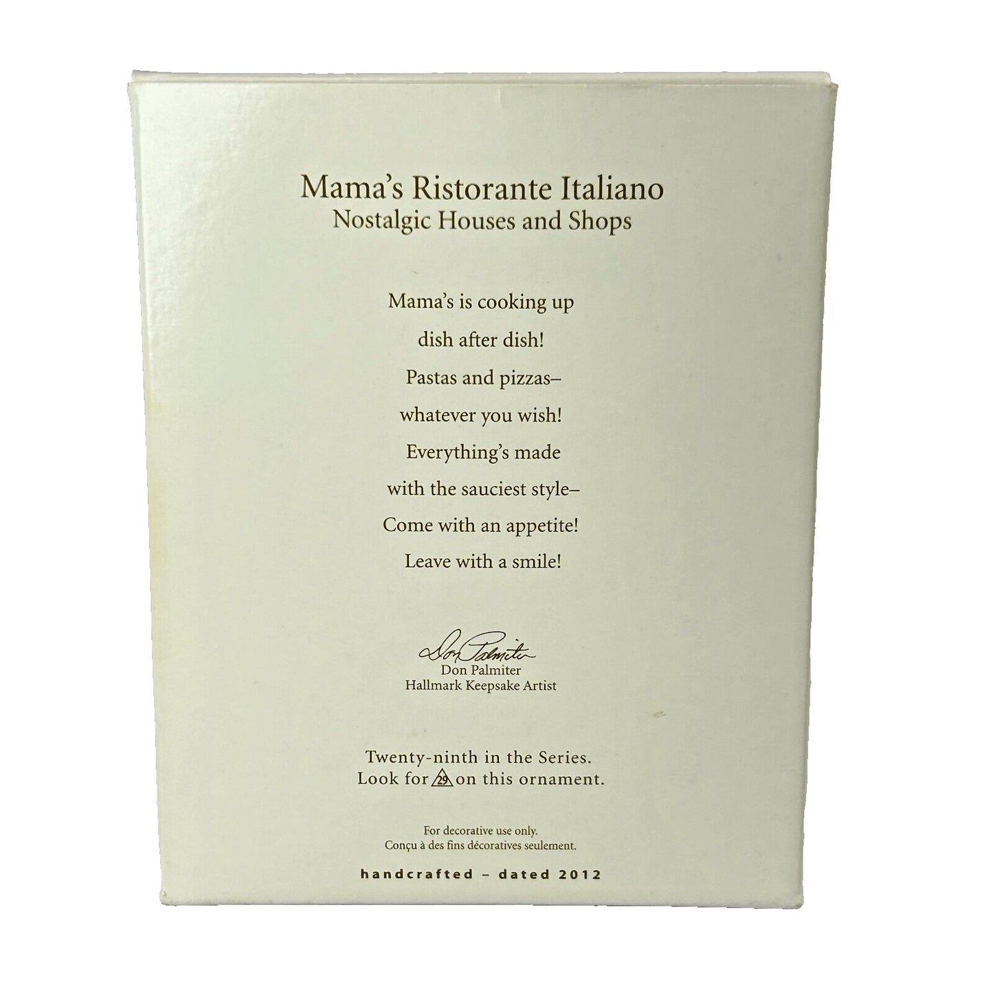 2012 Mama's Ristorante Italiano (Nostalgic Houses and Shops)