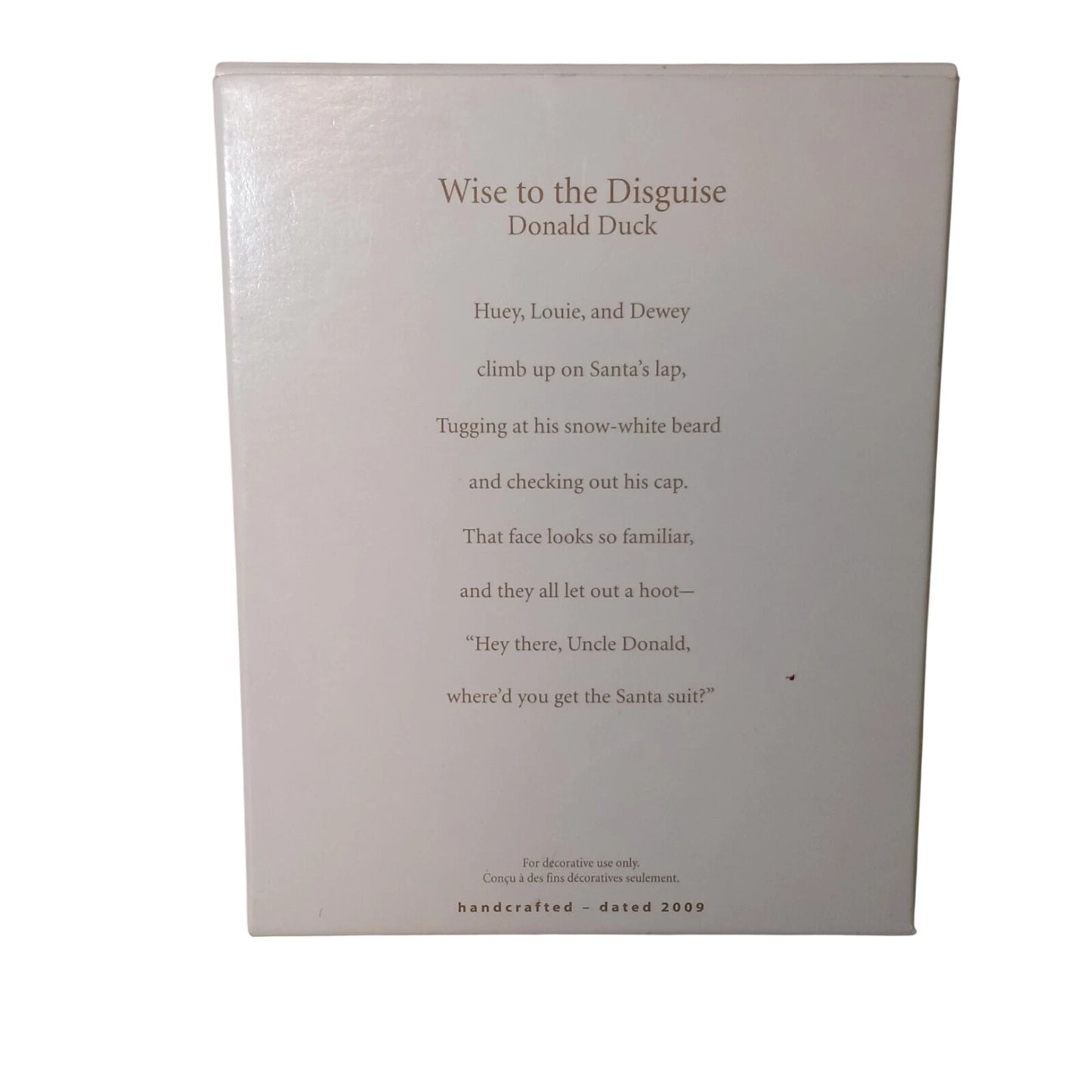 2009 Wise to the Disguise (Donald Duck)