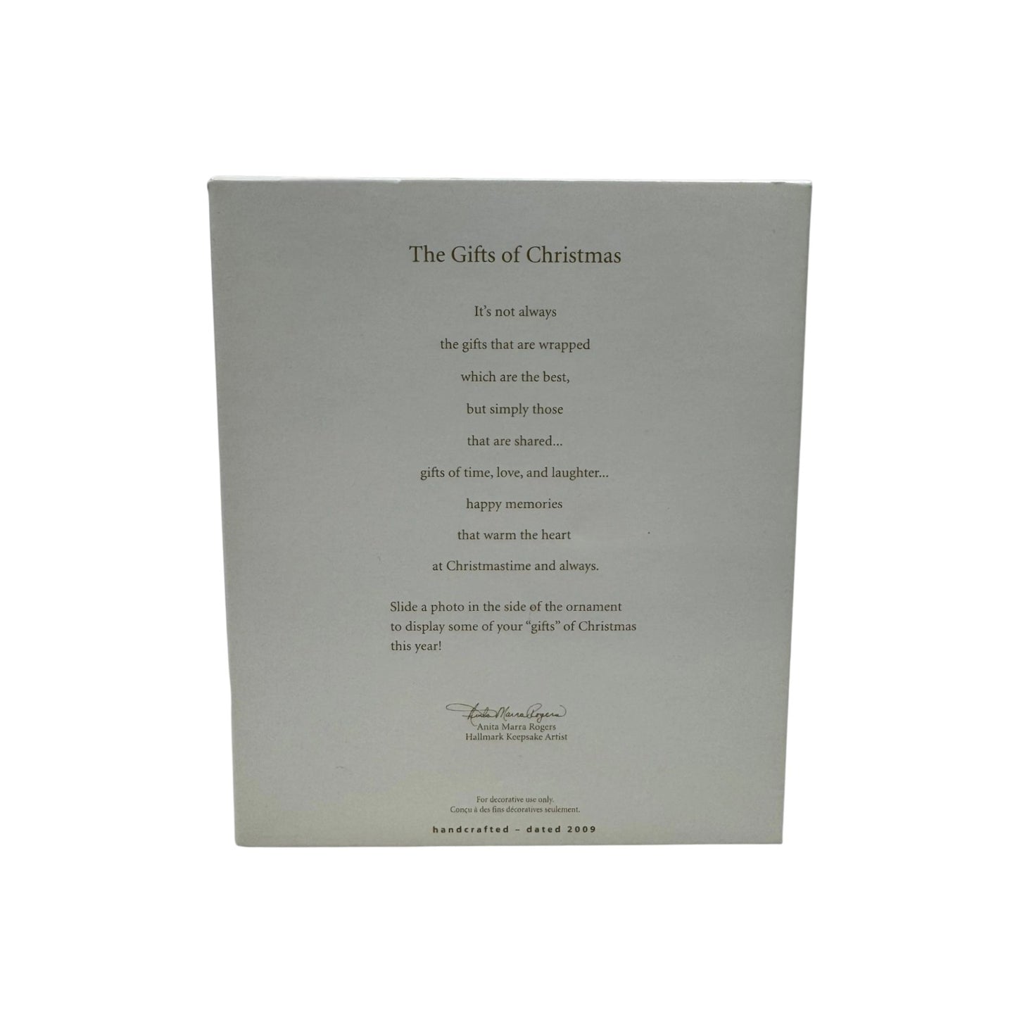 2009 The Gifts of Christmas (Photo Holder)
