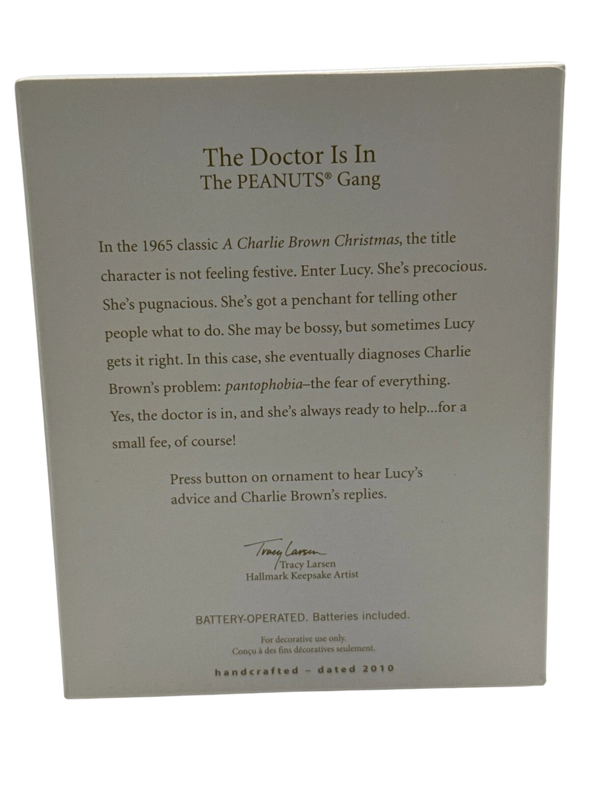 2010 The Doctor Is In (Peanuts)