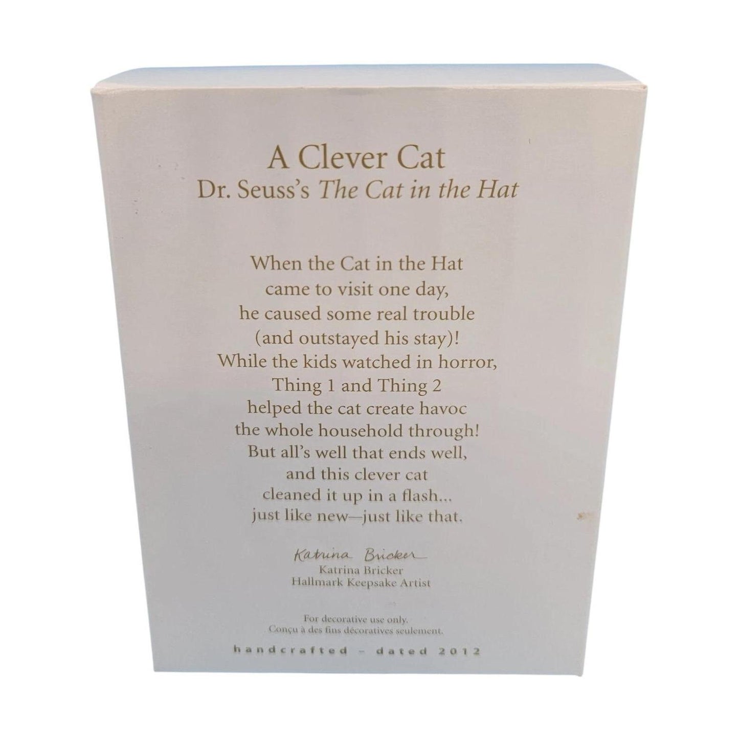 2012 A Clever Cat (Dr. Seuss)