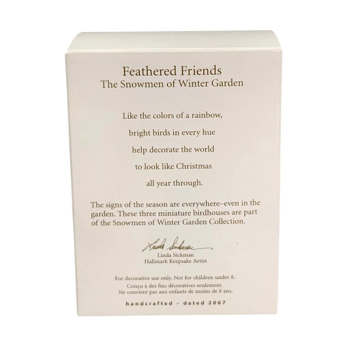2007 Feathered Friends (The Snowmen of Winter Garden)