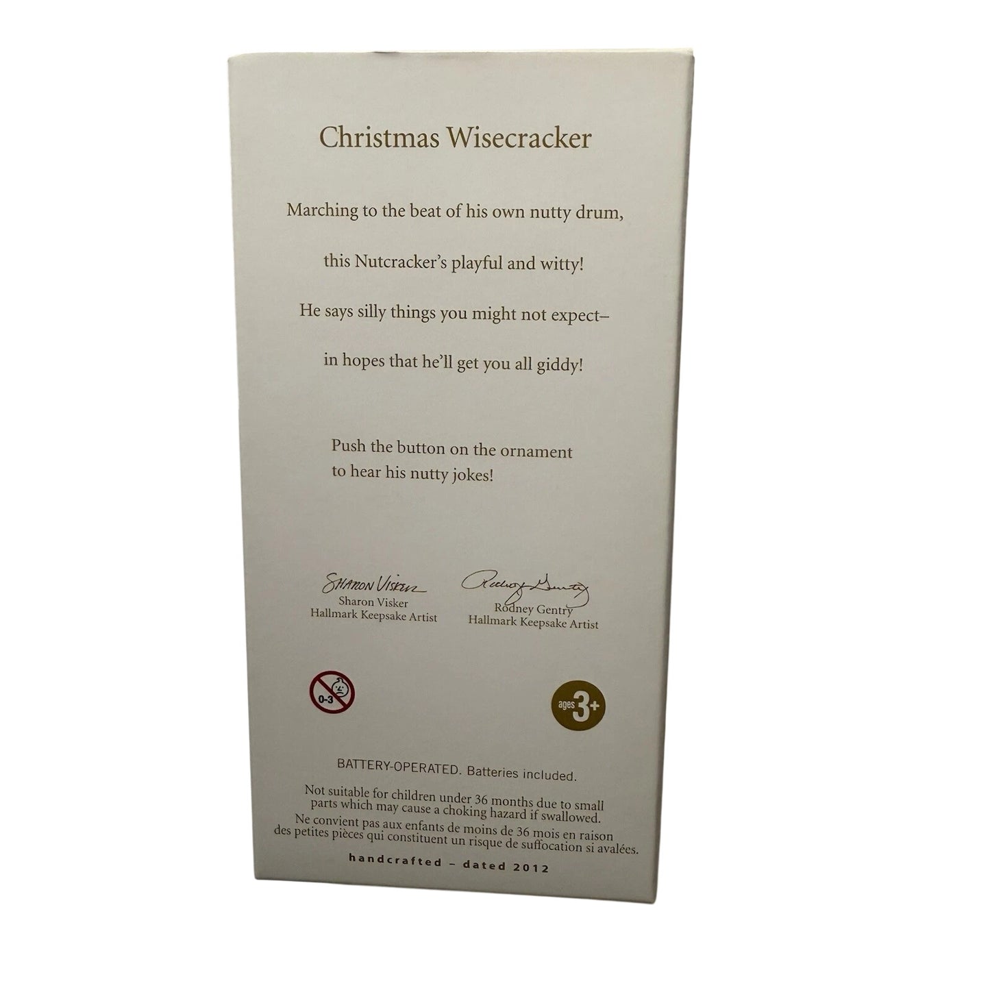 2012 Christmas Wisecracker (Noble Nutcracker)