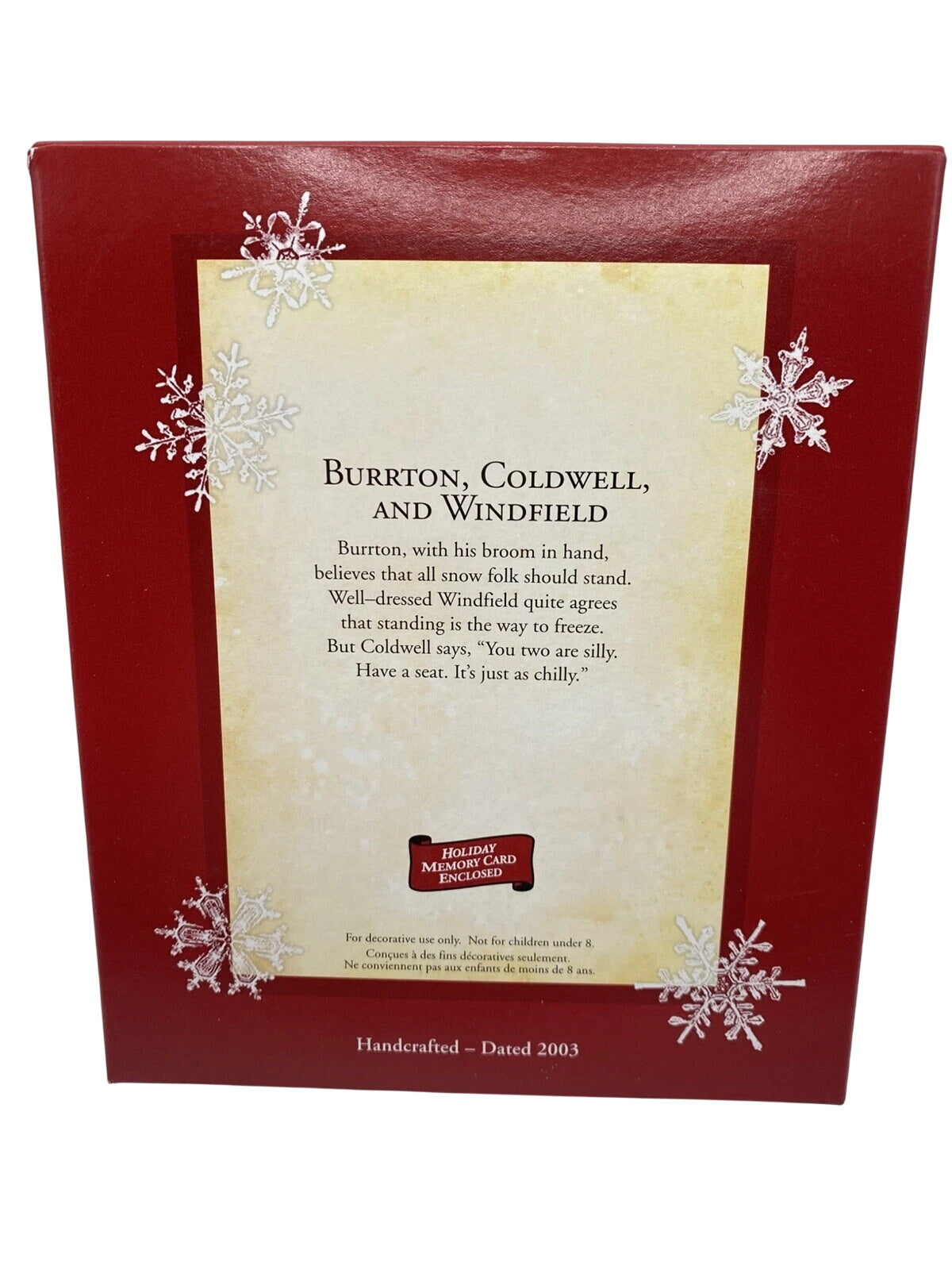 2003 Burrton, Coldwell, and Windfield (Snowman)
