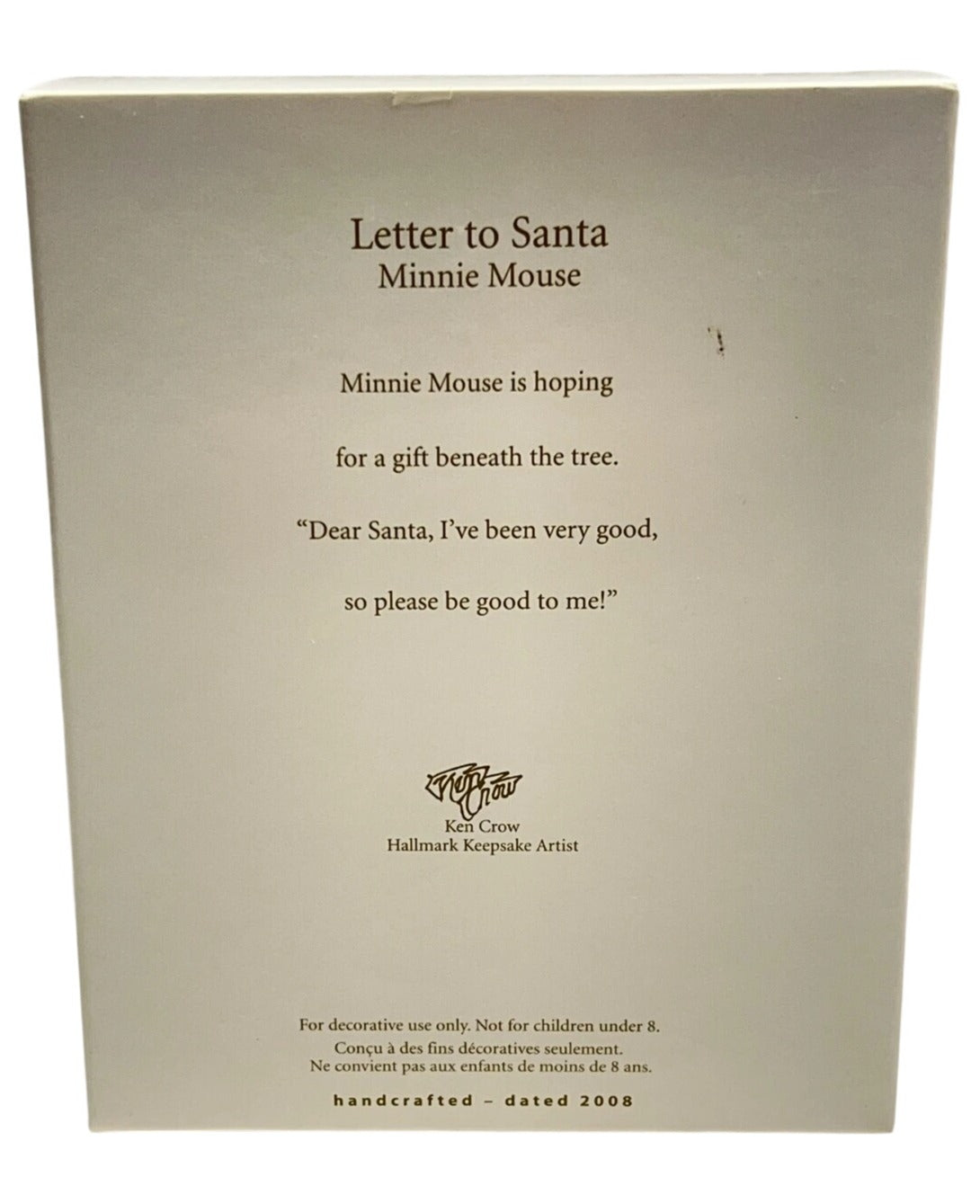 2008 Letter to Santa (Mickey Mouse & Friends)