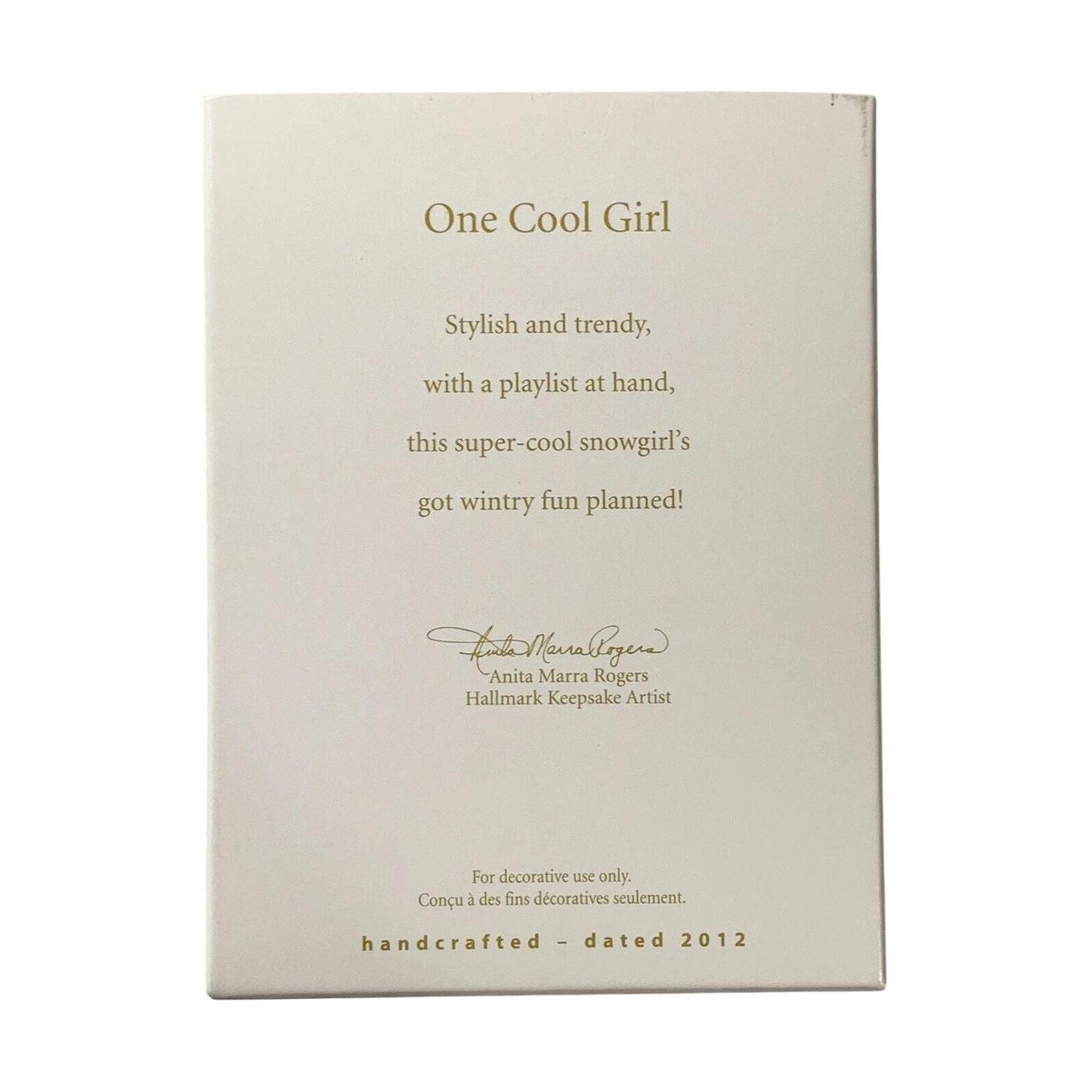 2012 One Cool Girl (Polar Bear)