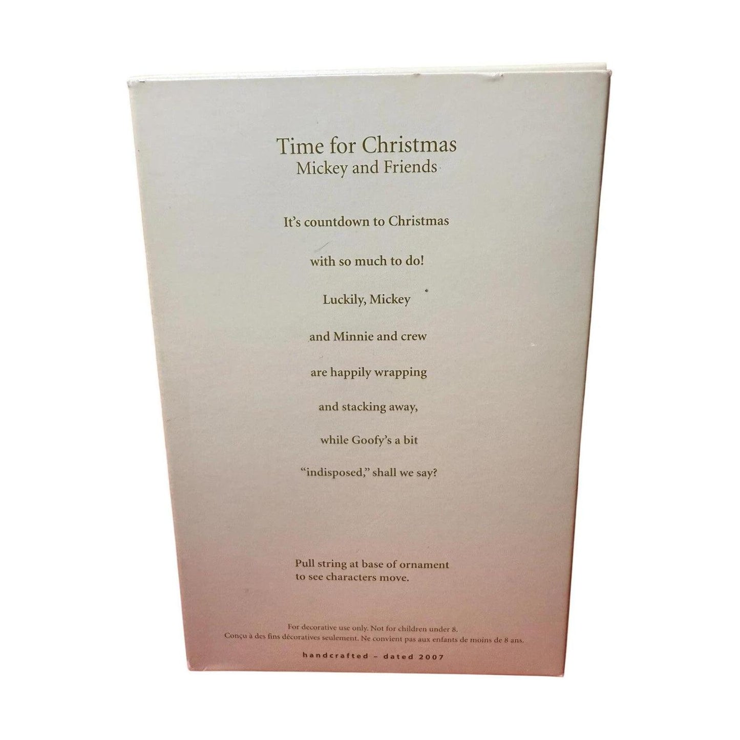 2007 Time for Christmas (Mickey and Friends)