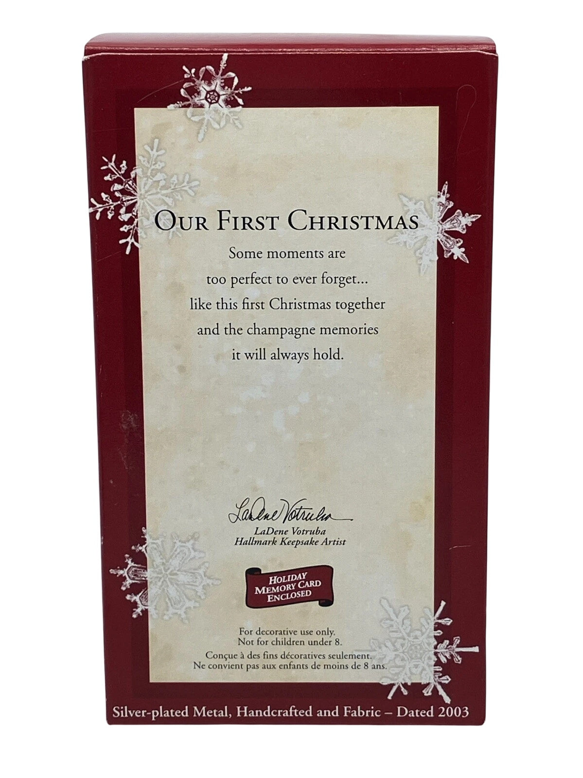 2003 Our First Christmas (Eat & Drink)