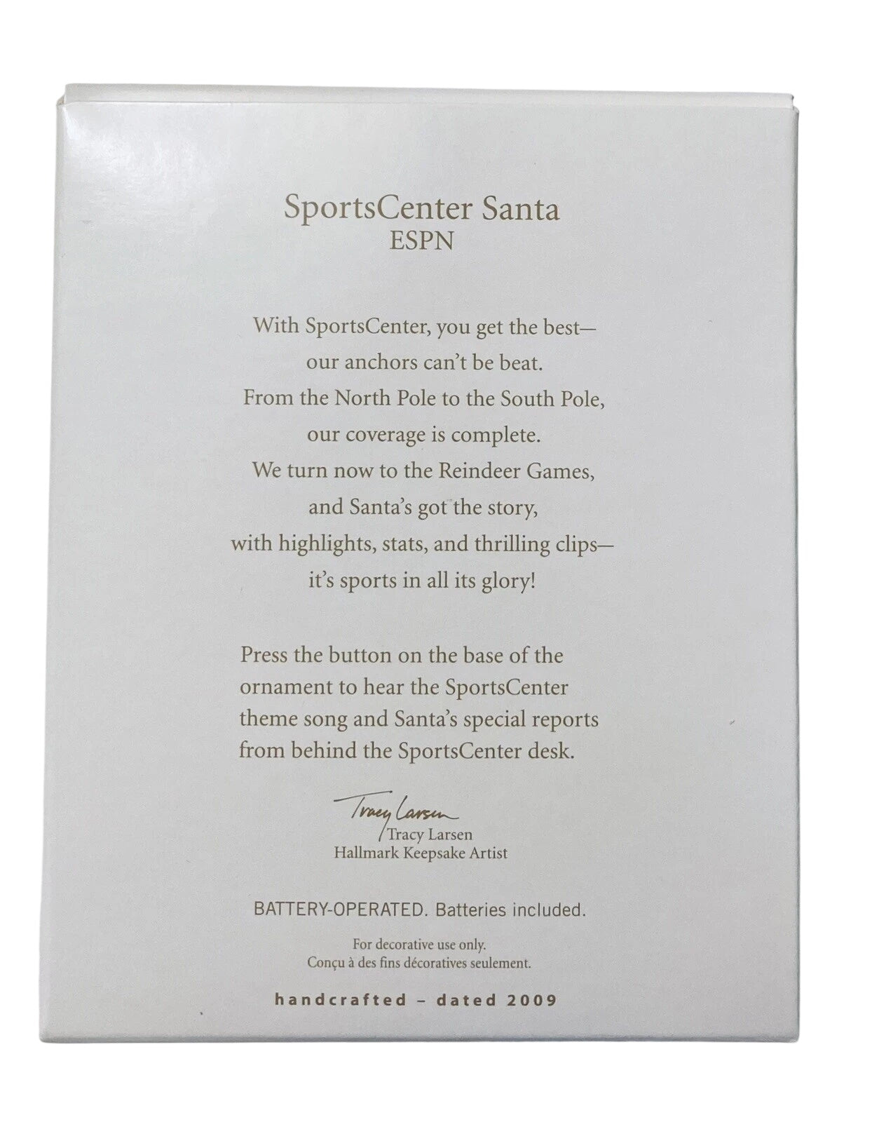 2009 SportsCenter Santa (ESPN)
