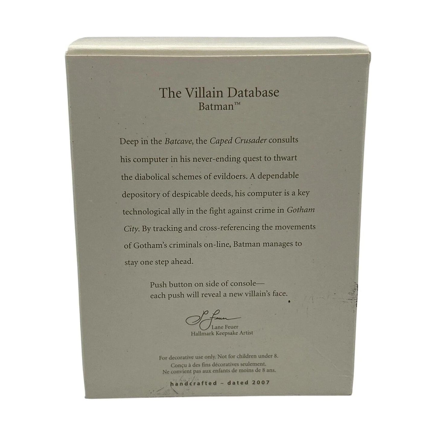 2007 The Villain Database (Super Heroes)