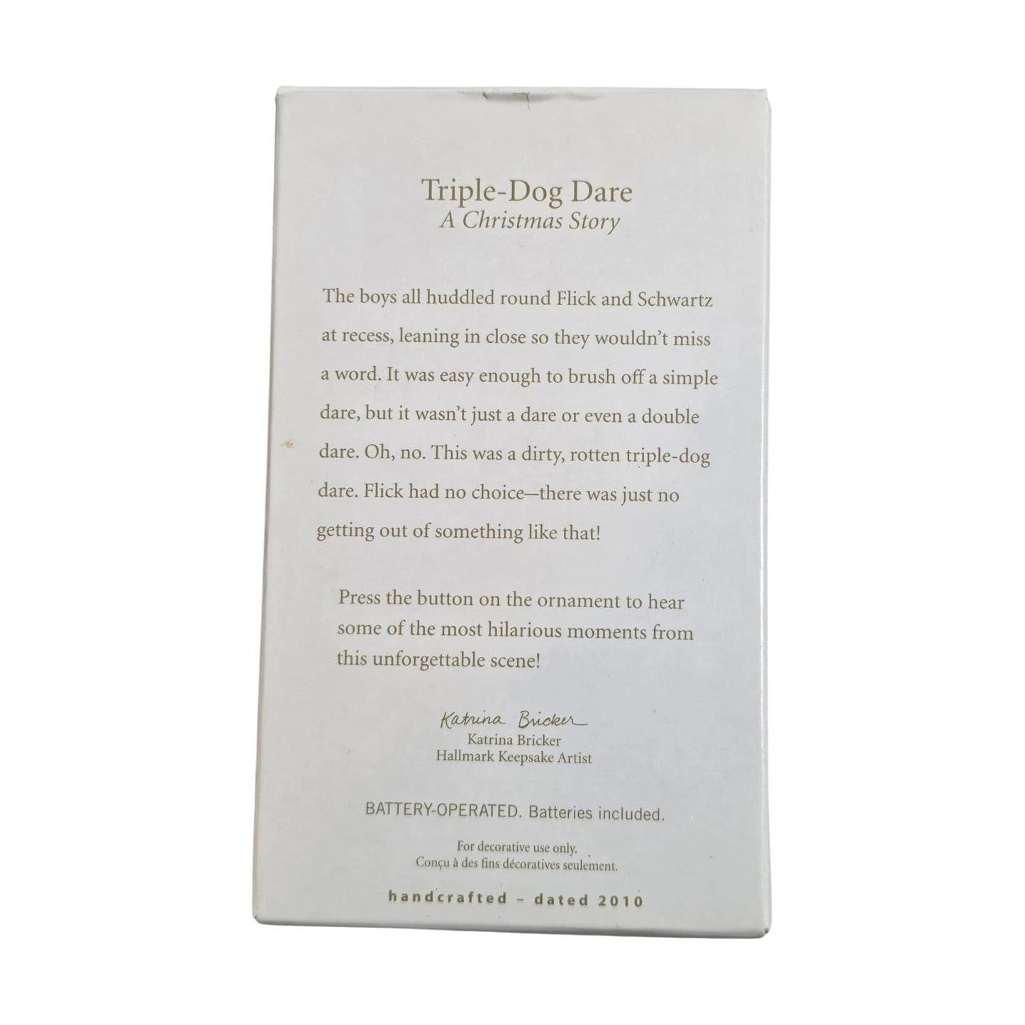 2010 Triple-Dog Dare (A Christmas Story)