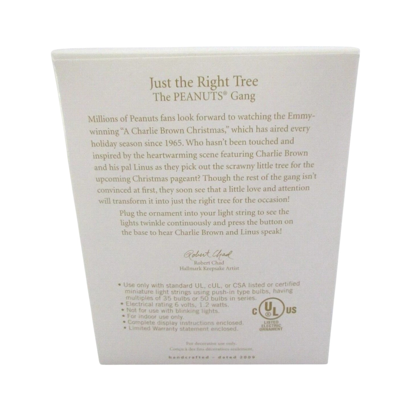 2009 Just the Right Tree (Peanuts)