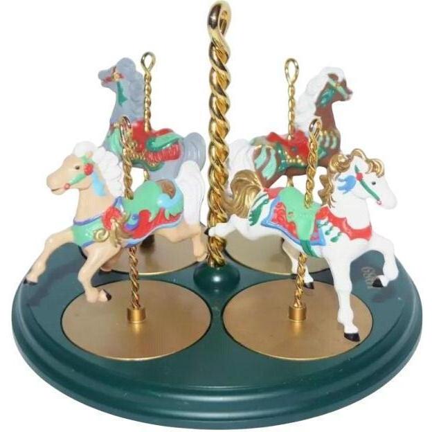 christmas-carousel-horse-ornaments-Already Christmas
