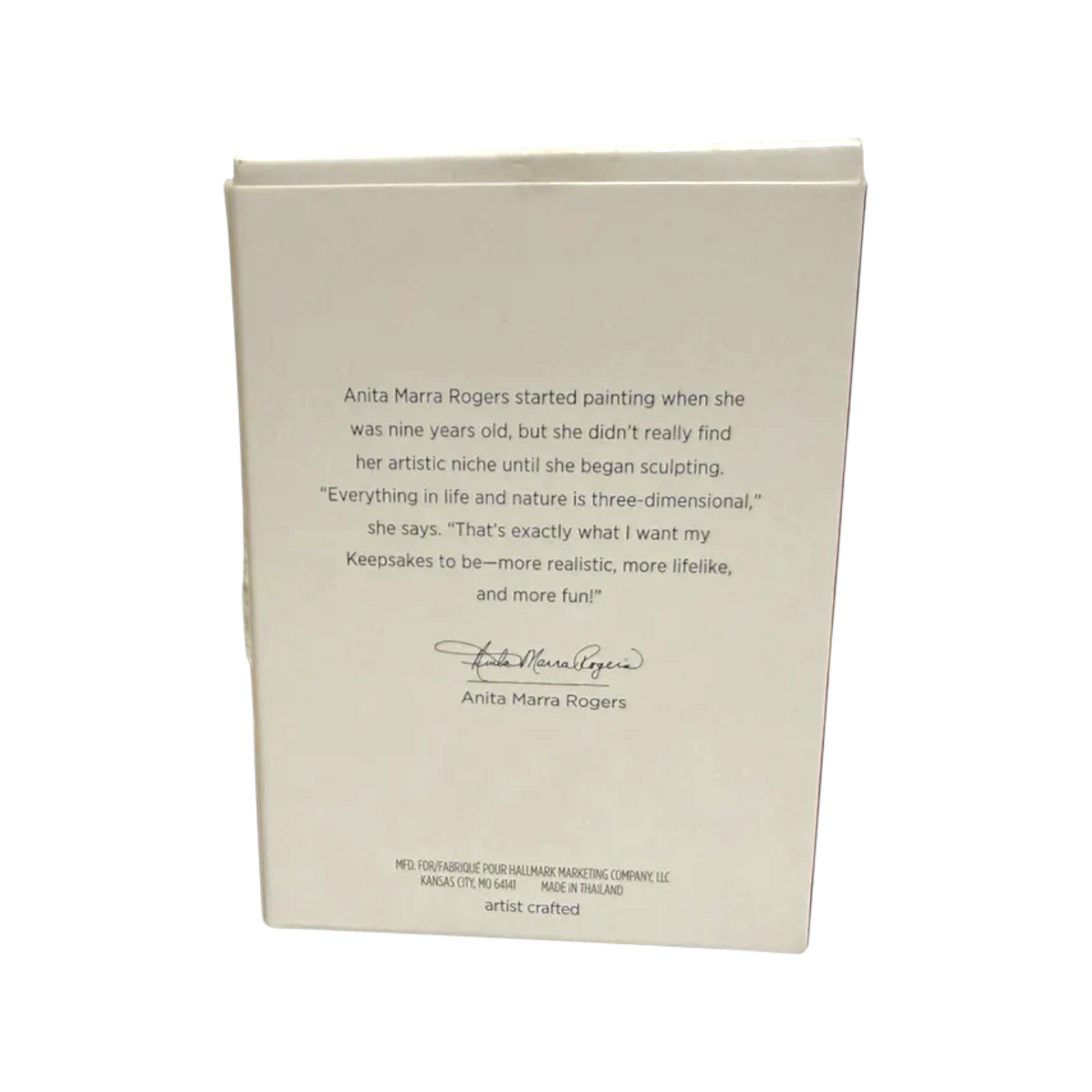 Book with text and signature on a white background