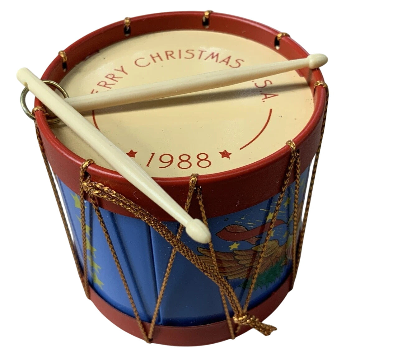 1988 Americana Drum Hallmark Ornament (Drummer) QX4881