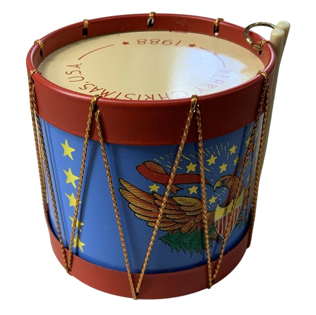 1988 Americana Drum Hallmark Ornament (Drummer) QX4881