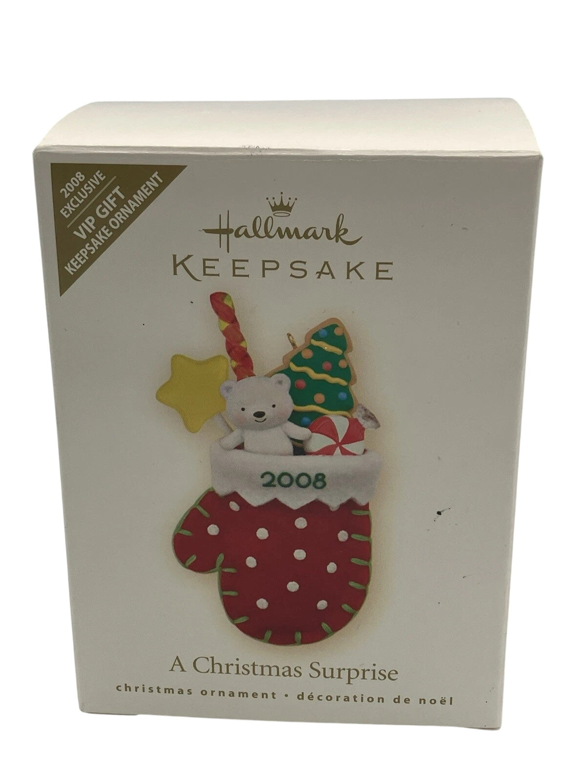 2008 A Christmas Surprise Hallmark Ornament (Mittens) AD4300AI