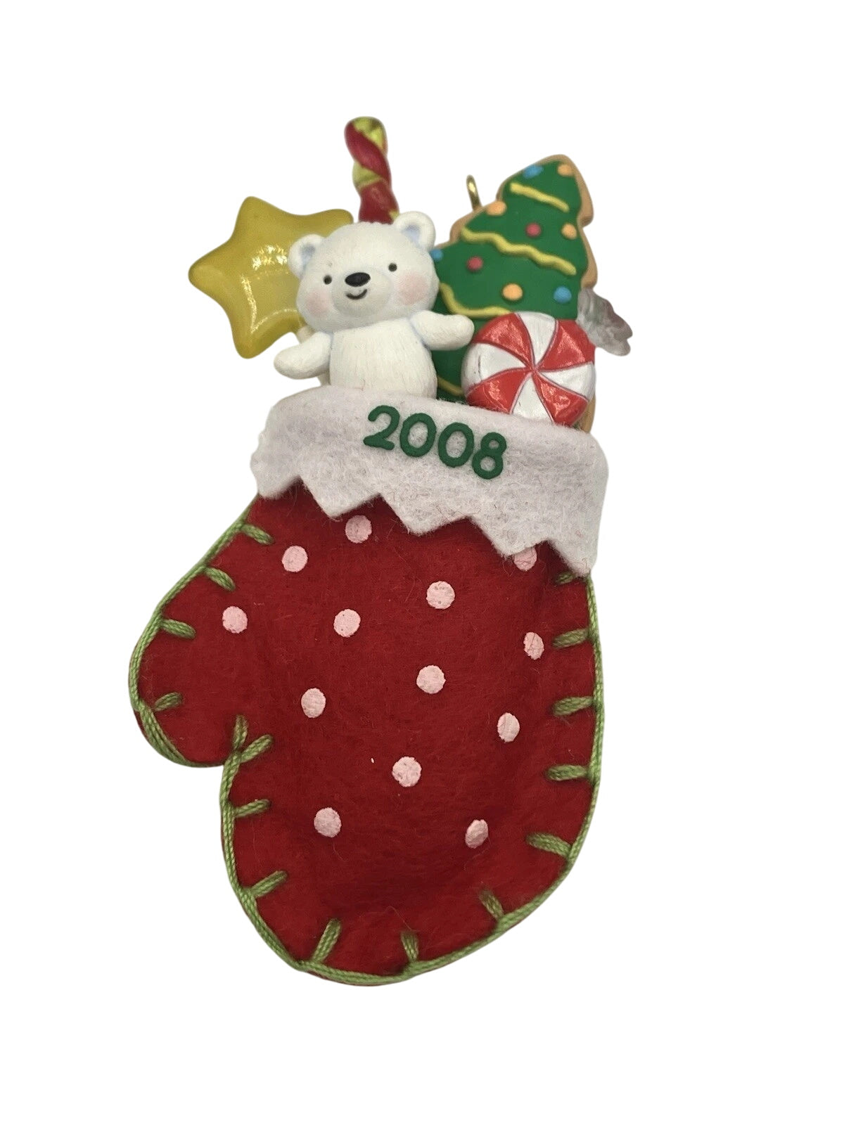 2008 A Christmas Surprise Hallmark Ornament (Mittens) AD4300AI
