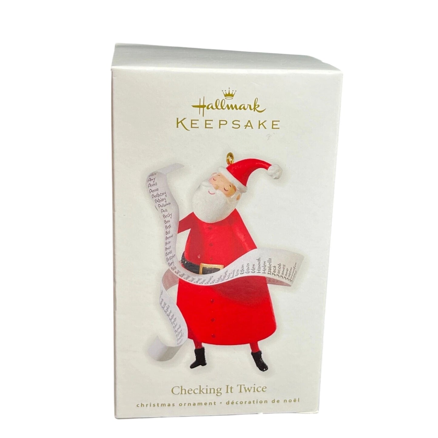 2010 CHecking It Twice Hallmark Ornament (Santa Claus) QXG7373