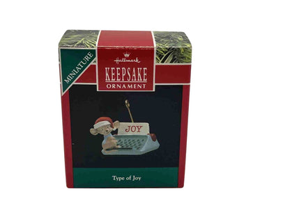 1990 Type of Joy Hallmark Ornament (Mouse) QXM5646