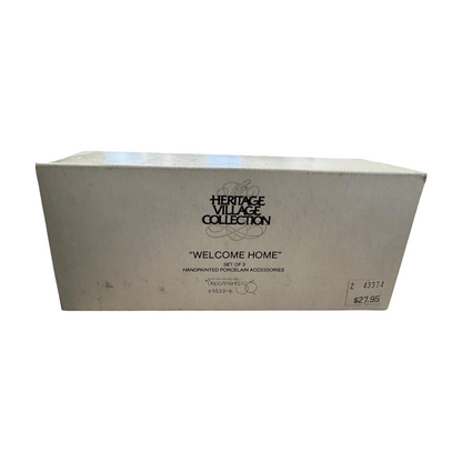 1990s “Welcome Home” – Set of 3 (Department 56 Heritage Village Collection, Item #5533-6)