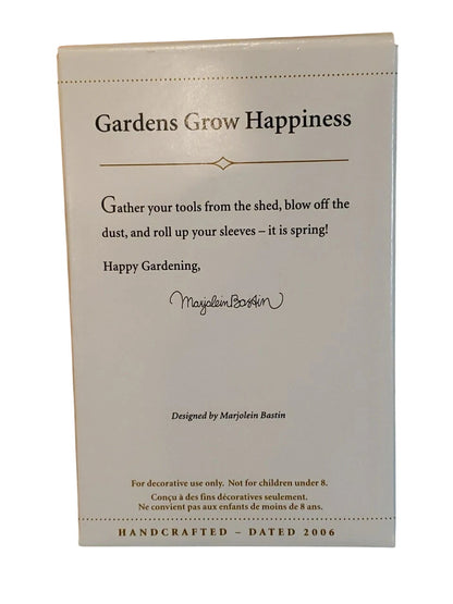 2006 Gardens Grow Happiness Hallmark Ornament (Marjolein Bastin) QEO8283