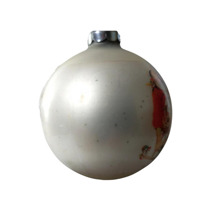 1974 Santa with Children (Norman Rockwell Art Ball)