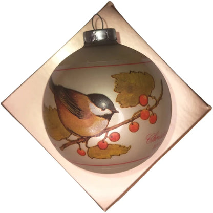 1976 Birds of Winter (Chickadees)