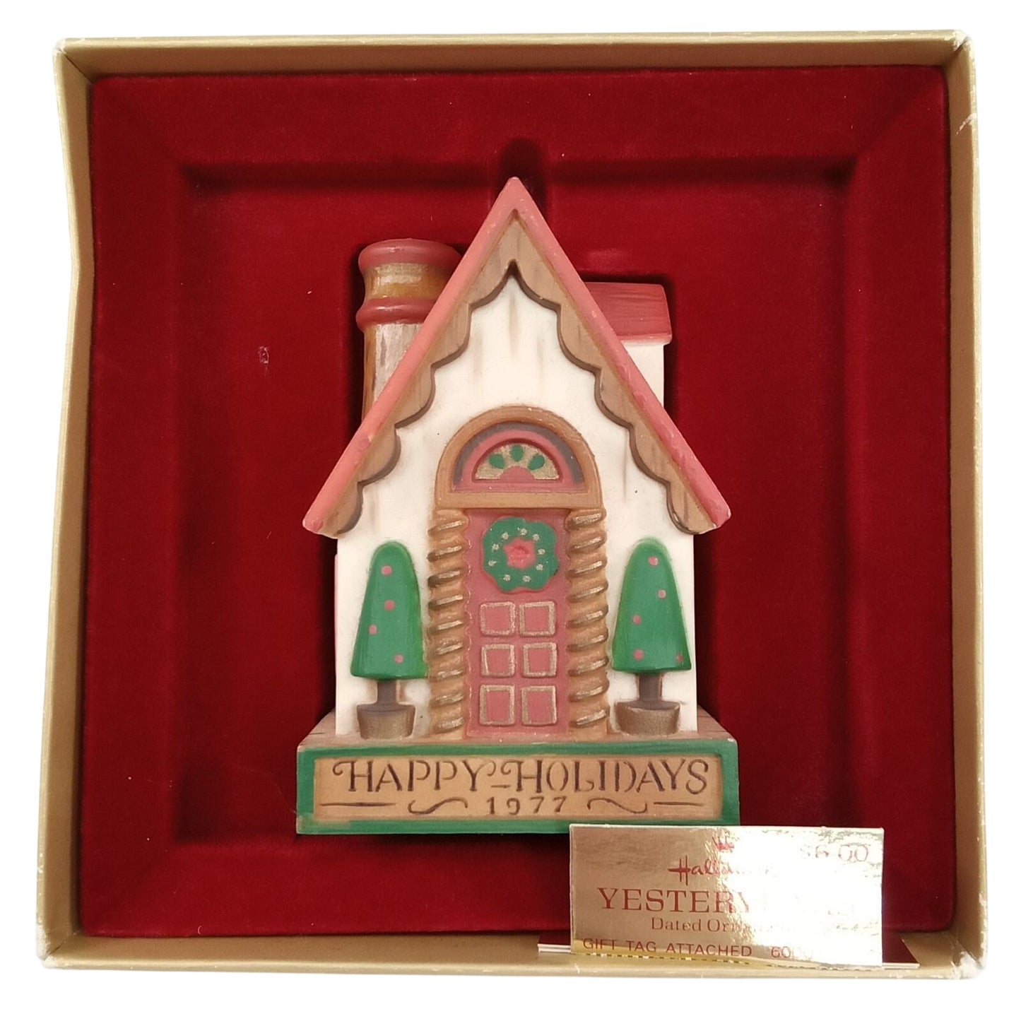 1977 Happy Holidays Hallmark Ornament (YESTERYEARS) QX1702