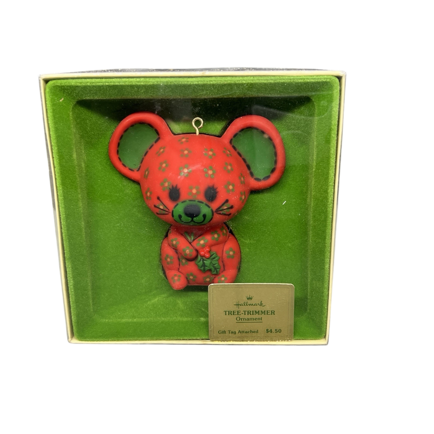 1978 Calico Mouse Hallmark Ornament (Tree-Trimmer Collection) QX1376