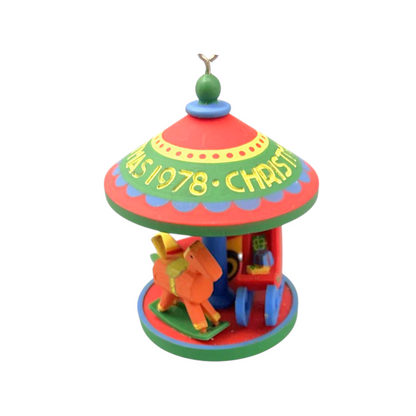 1978 Carousel – Featuring Twirl-About Motion Hallmark Ornament (Tree Trimmer Collection) QX1463 Image3