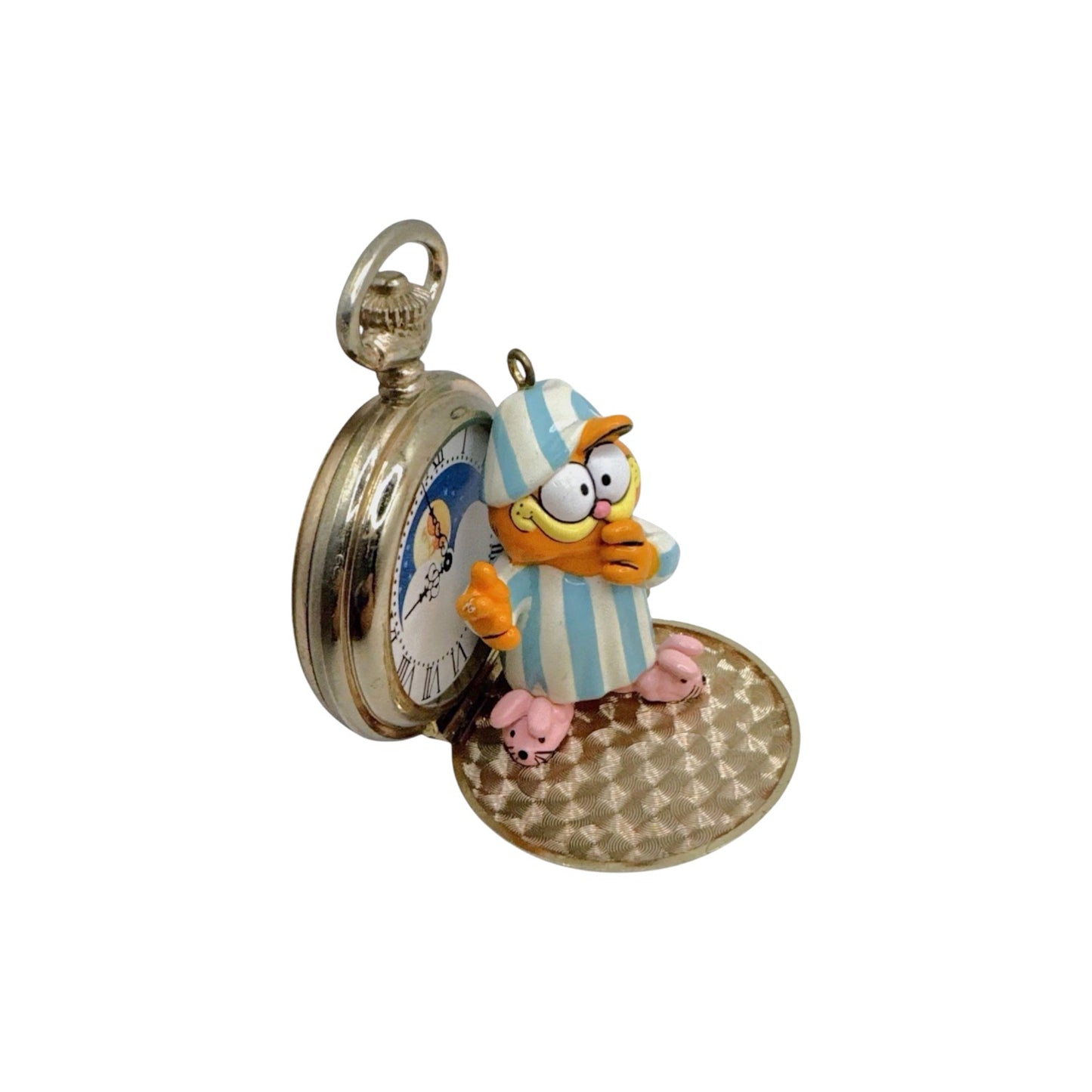 1978 Night-Watchcat Garfield Treasury of Christmas Enesco Ornament 558362 Image1