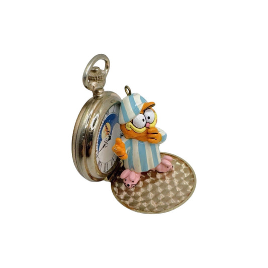 1978 Night-Watchcat Garfield Treasury of Christmas Enesco Ornament 558362 Image1