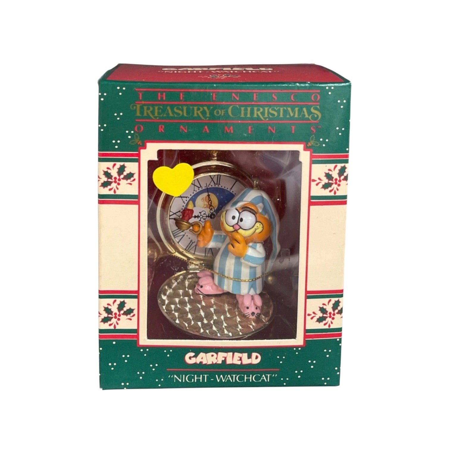 1978 Night-Watchcat Garfield Treasury of Christmas Enesco Ornament 558362 Image2