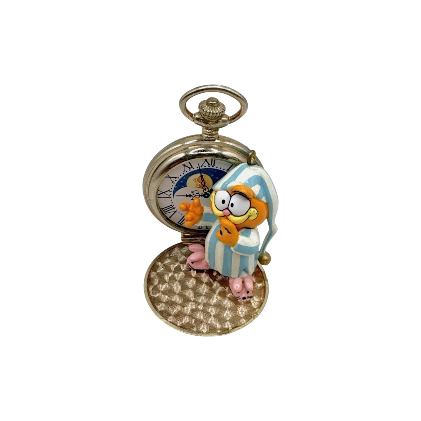 1978 Night-Watchcat Garfield Treasury of Christmas Enesco Ornament 558362 Image3
