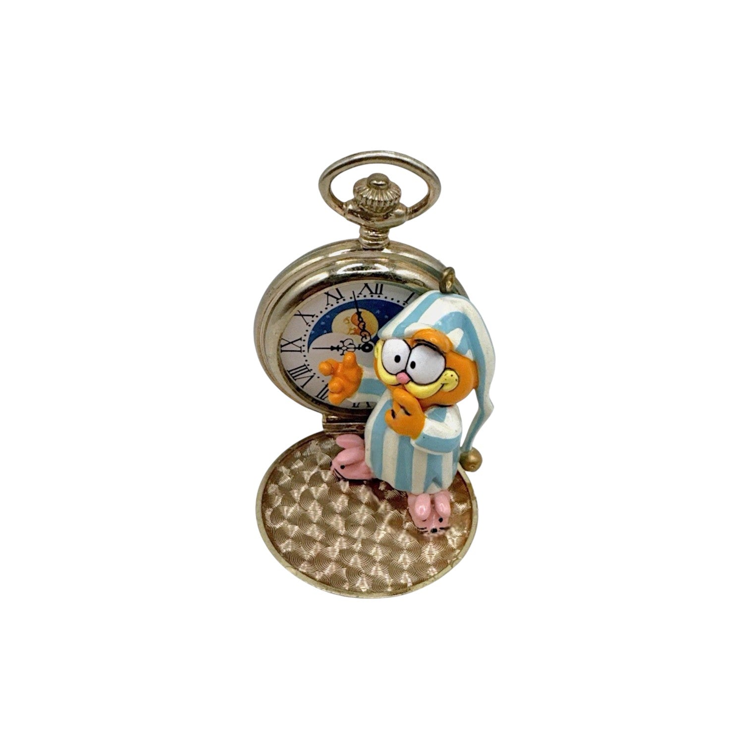 1978 Night-Watchcat Garfield Treasury of Christmas Enesco Ornament 558362 Image3