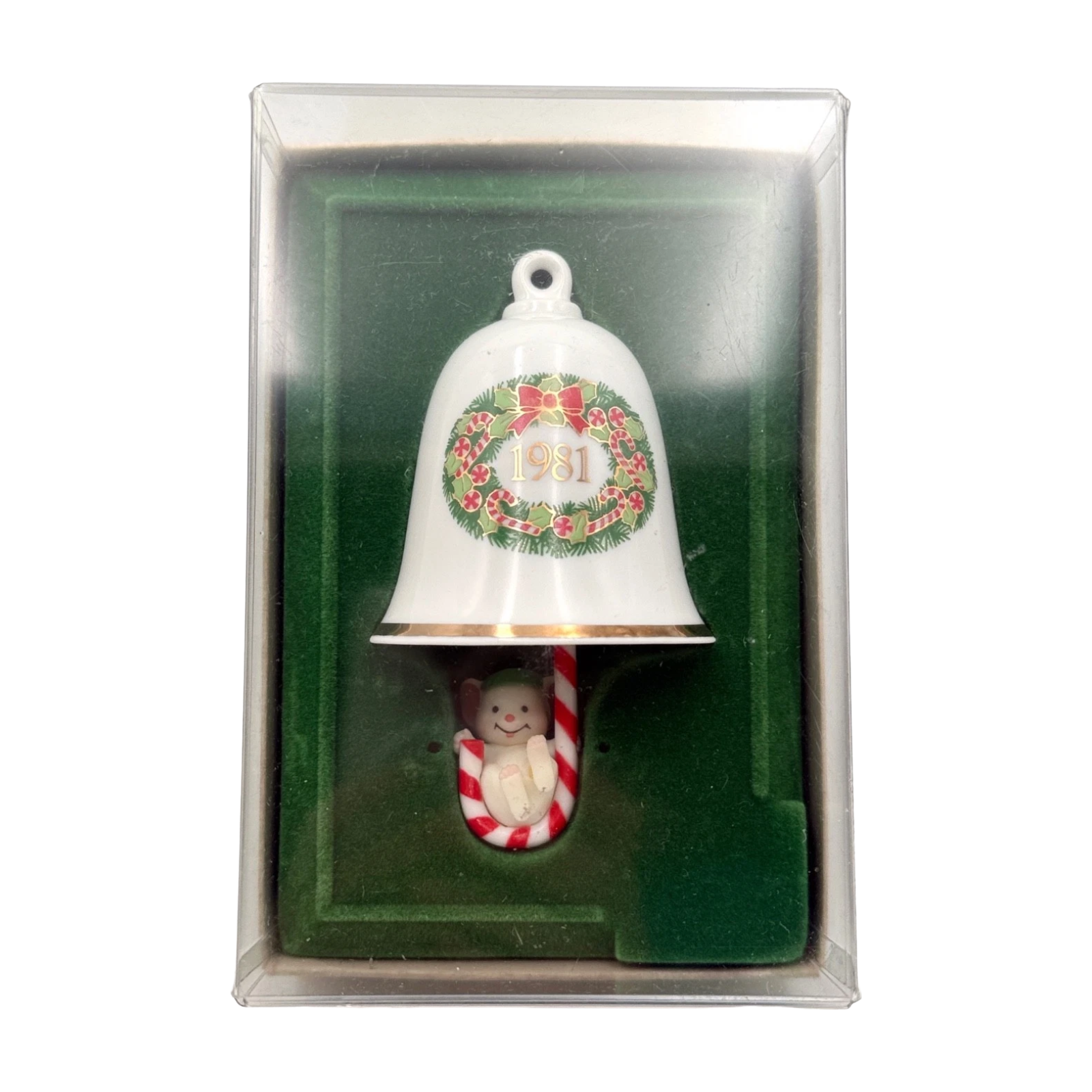 1979 Mouse on Candy Cane Hallmark Ornament (The Bellringers) QX4415