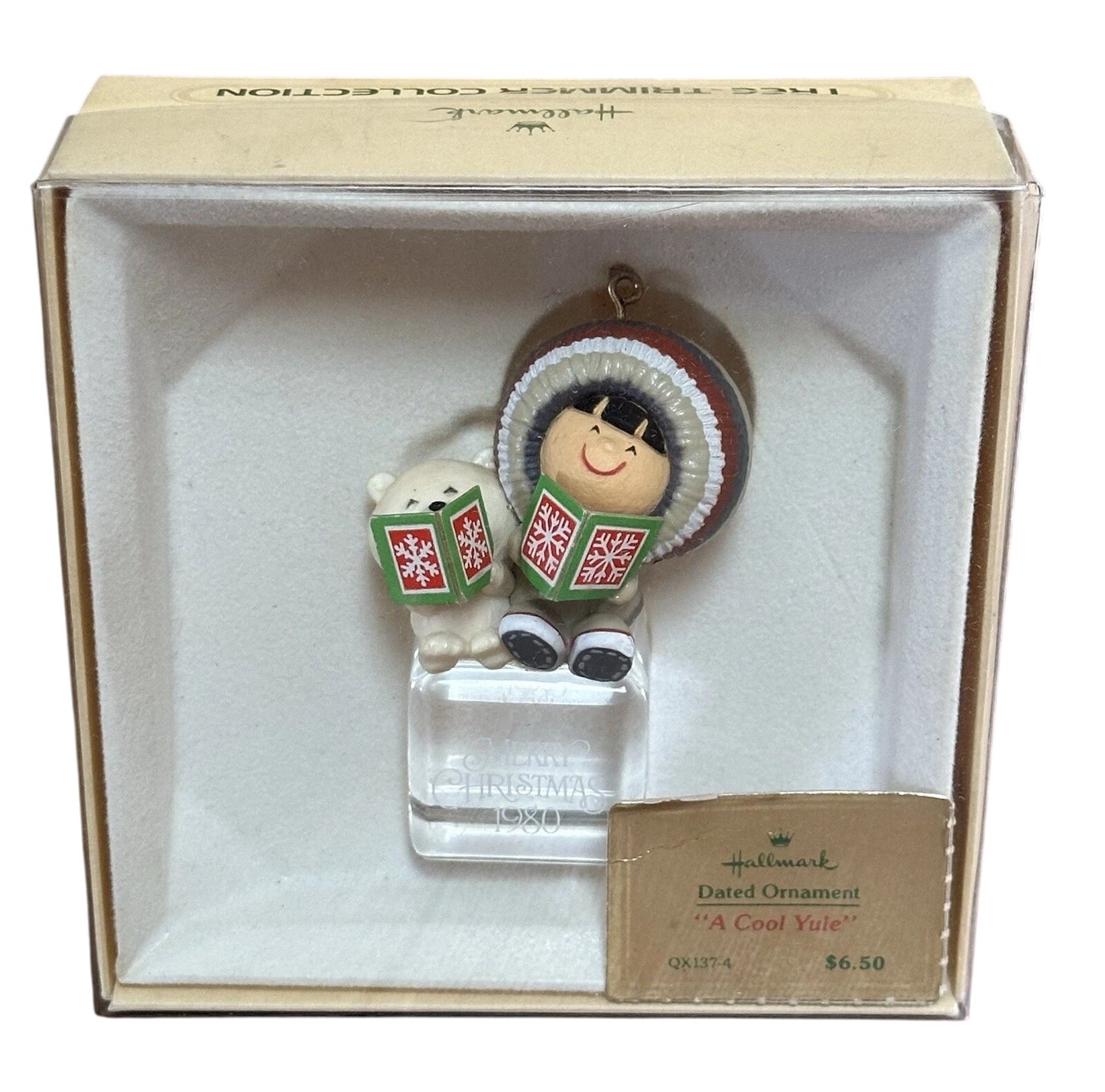 1980 A Cool Yule Hallmark Ornament (Frosty Friends) QX1374