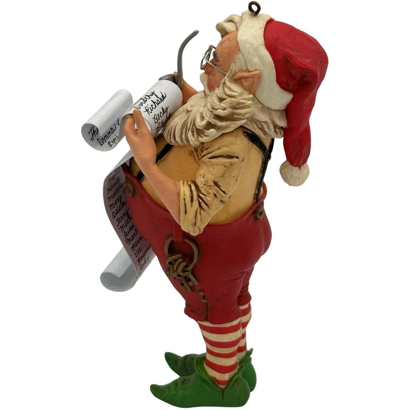 1980 Checking it Twice Hallmark Ornament (Santa Claus) QX1584